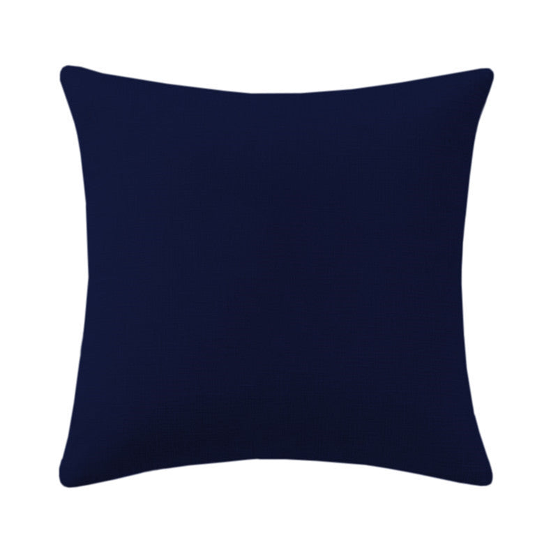 KTX-620627 Cotton and Linen English Letter Pillow - 45cm x 45cm, Multiple Colors Available
