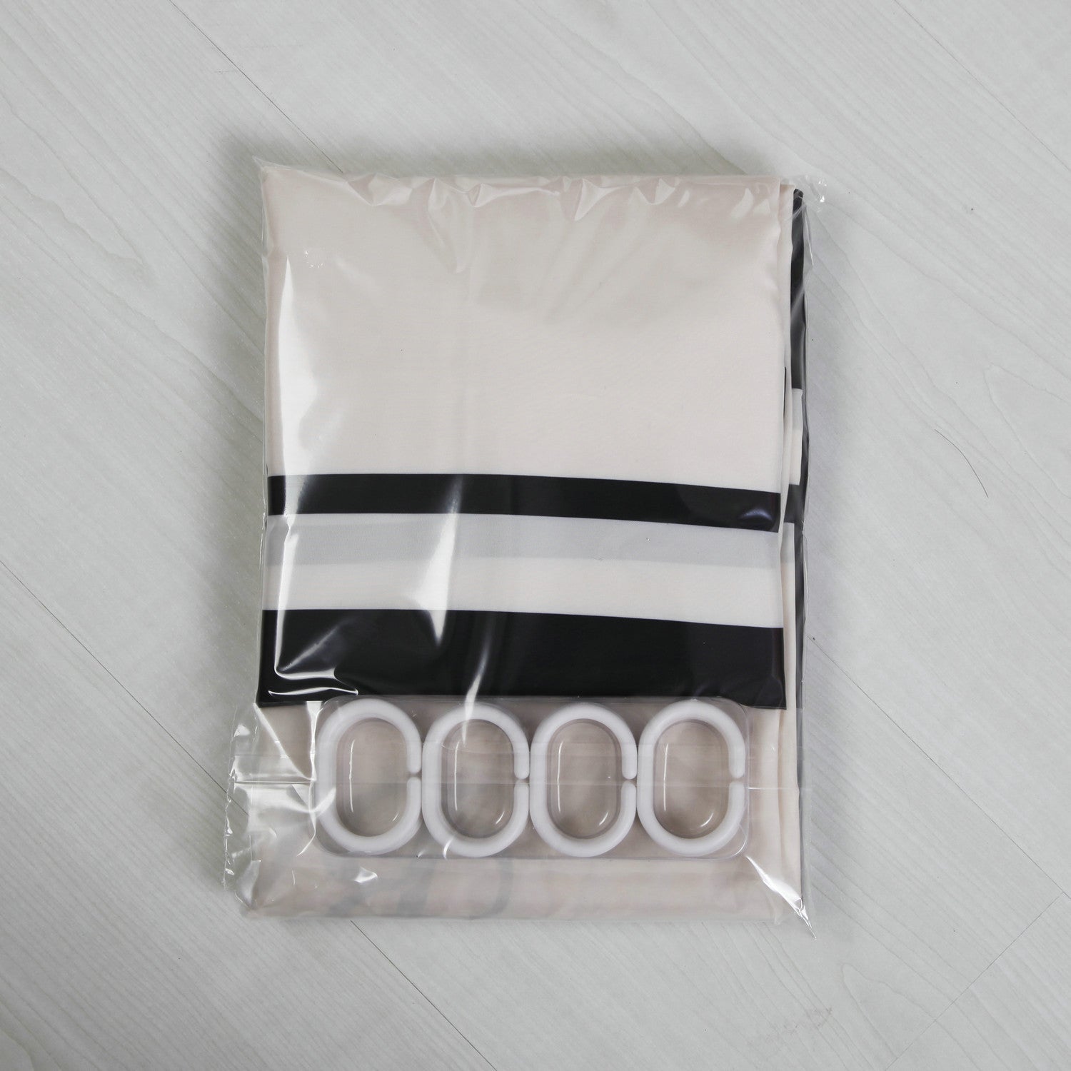 KTX-620947 Waterproof Spring Spun Polyester Shower Curtain - Multiple Sizes Available