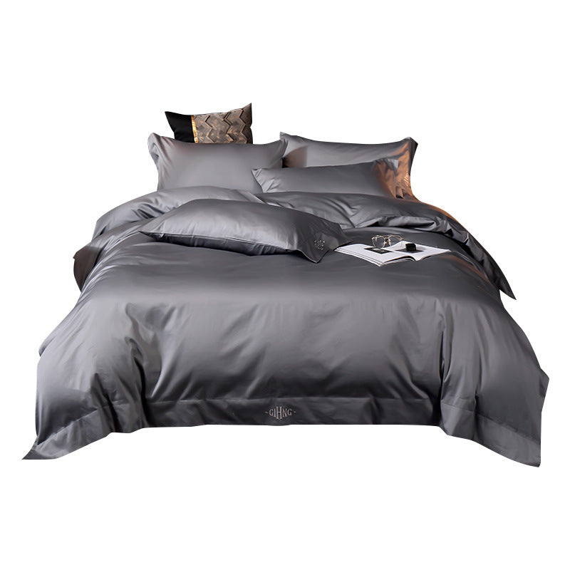 KTX-621075 Modern Cotton Bed Sheets for 1.5m Beds – Plain Design in Various Colors