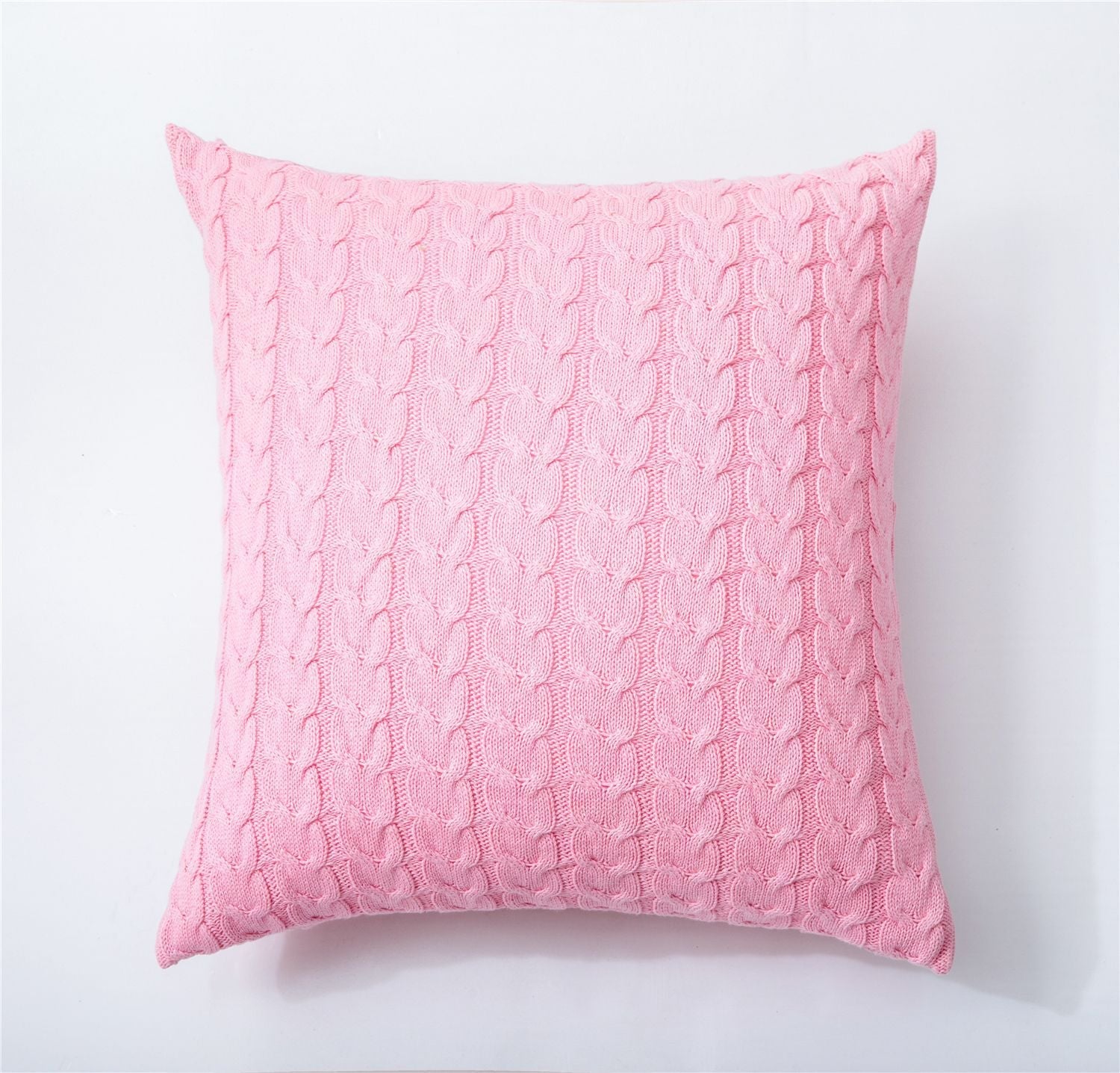 KTX-622291 Cotton Double Twist Knitted Pillowcase 45cm x 45cm, 100% Cotton, Without Core