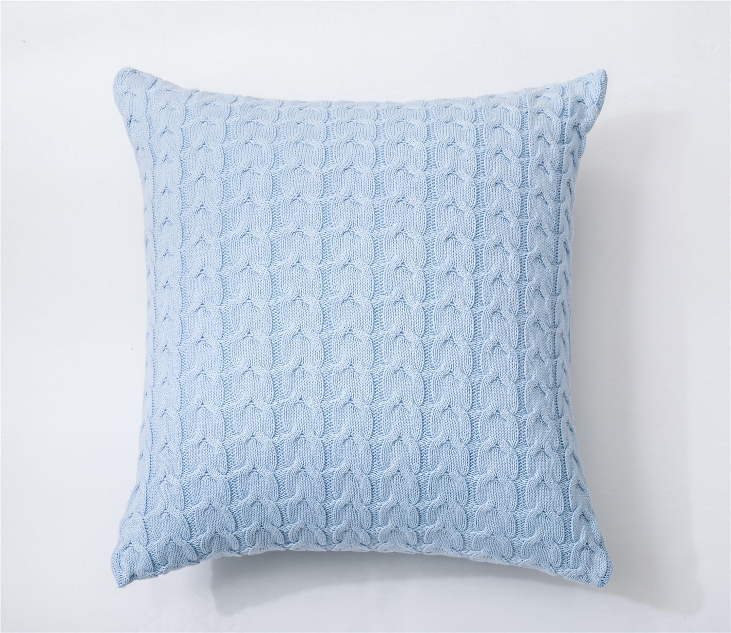 KTX-622291 Cotton Double Twist Knitted Pillowcase 45cm x 45cm, 100% Cotton, Without Core