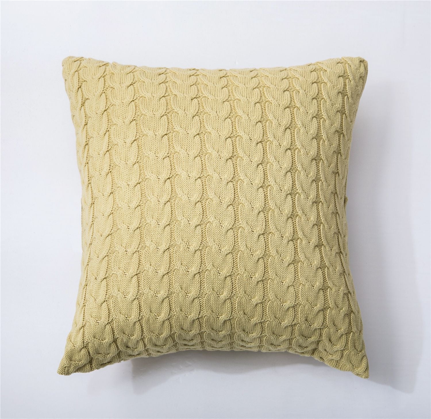KTX-622291 Cotton Double Twist Knitted Pillowcase 45cm x 45cm, 100% Cotton, Without Core