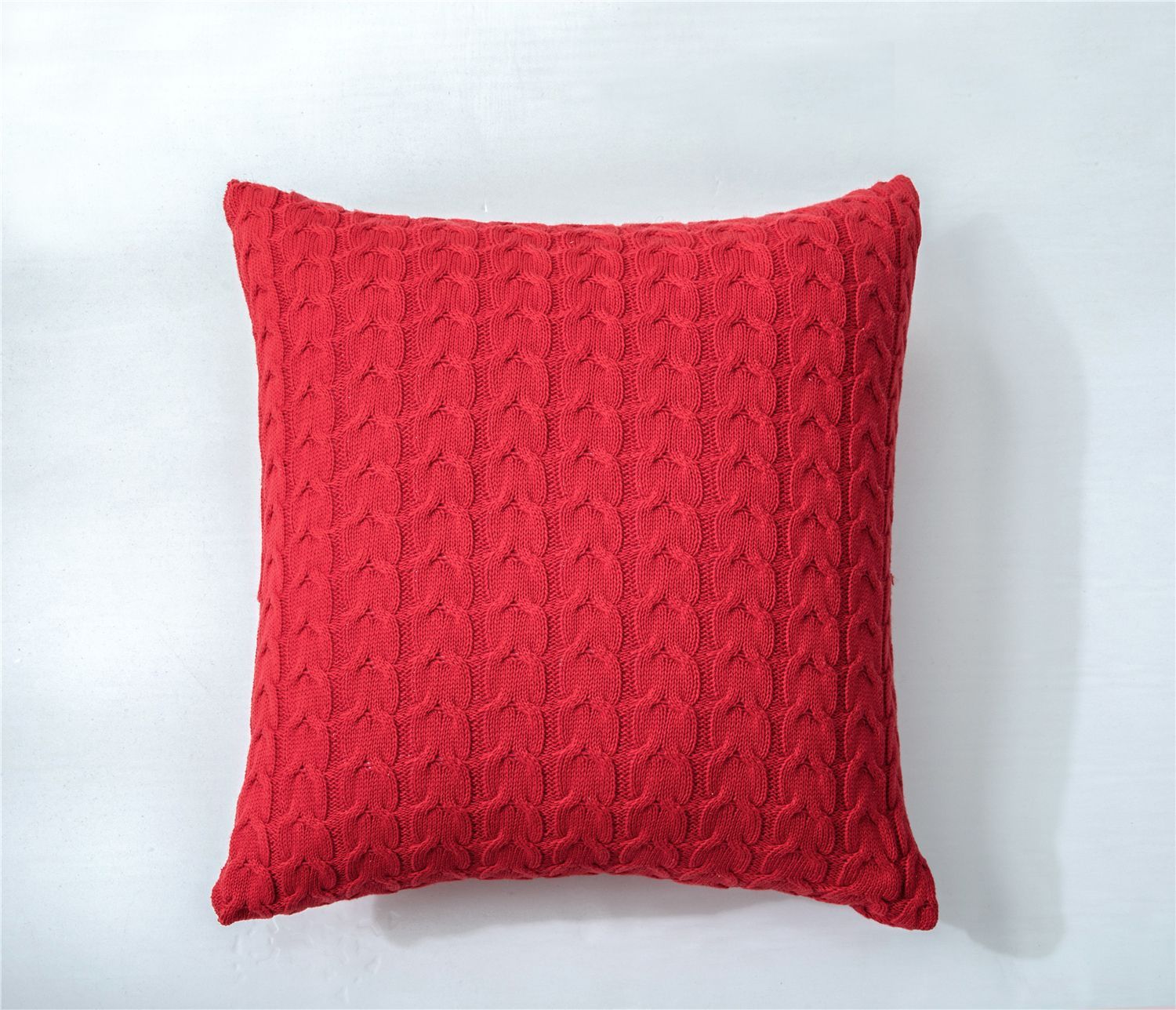 KTX-622291 Cotton Double Twist Knitted Pillowcase 45cm x 45cm, 100% Cotton, Without Core