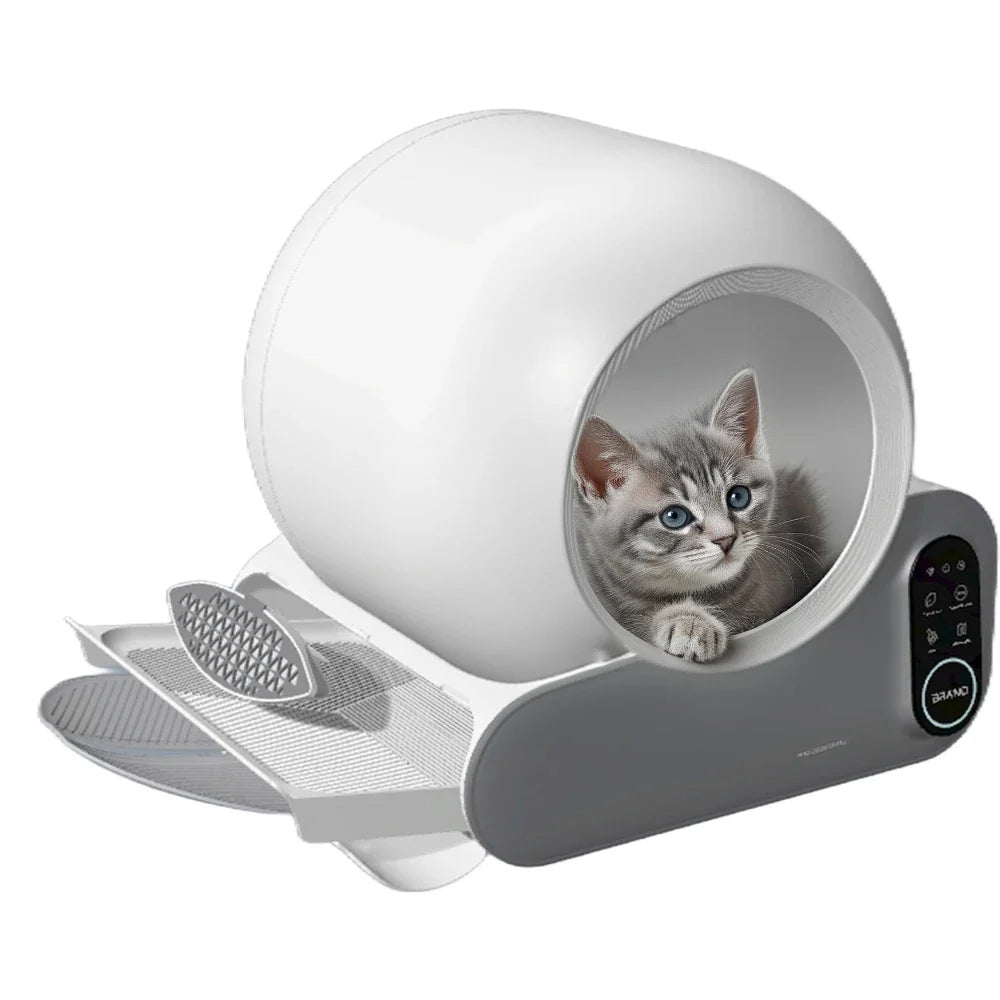 KTX-622675 Automatic Self-Cleaning Cat Litter Box with 70L Capacity and Odor Control Features