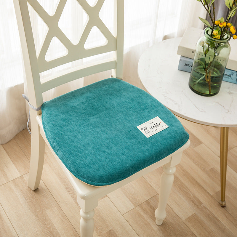 KTX-623443 Memory Foam Chair Cushion - Modern Minimalist Design in Light Gray, Green, Blue, Orange - 37x40cm & 43x45cm Sizes