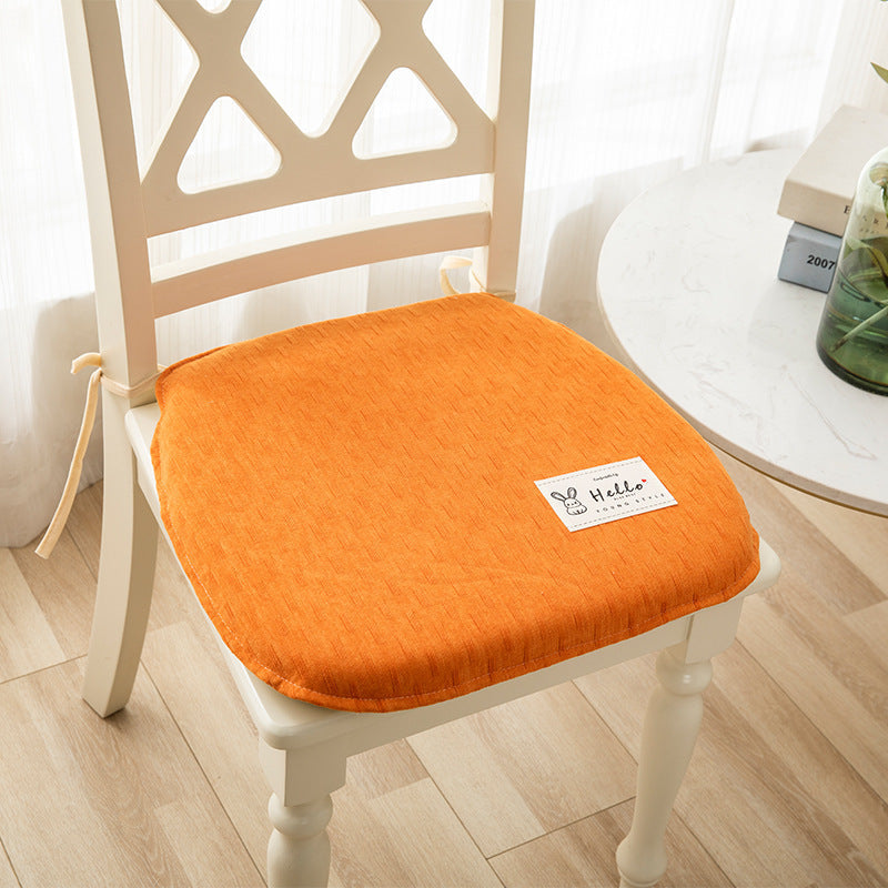 KTX-623443 Memory Foam Chair Cushion - Modern Minimalist Design in Light Gray, Green, Blue, Orange - 37x40cm & 43x45cm Sizes