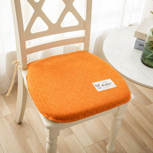 KTX-623443 Memory Foam Chair Cushion - Modern Minimalist Design in Light Gray, Green, Blue, Orange - 37x40cm & 43x45cm Sizes