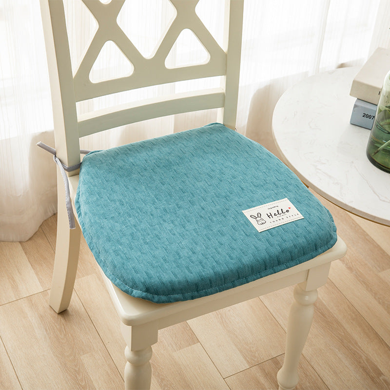 KTX-623443 Memory Foam Chair Cushion - Modern Minimalist Design in Light Gray, Green, Blue, Orange - 37x40cm & 43x45cm Sizes