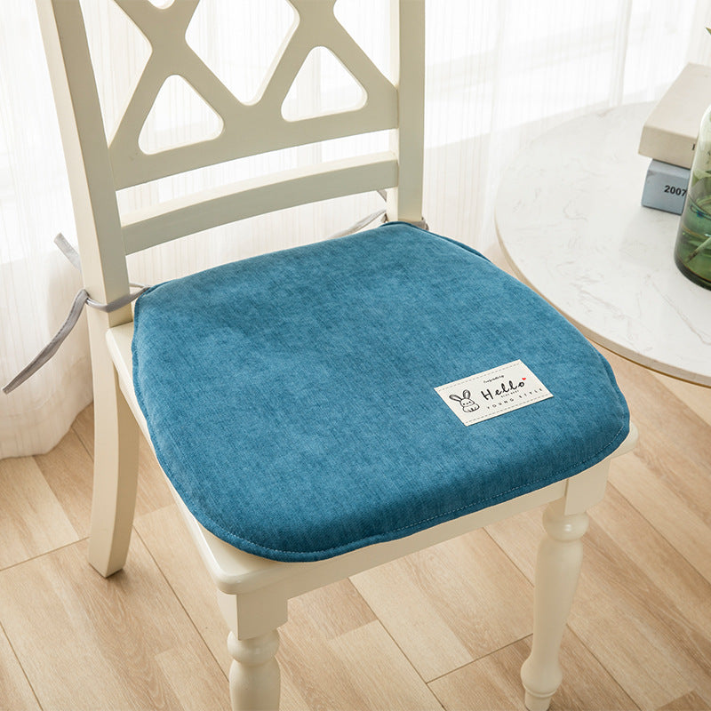 KTX-623443 Memory Foam Chair Cushion - Modern Minimalist Design in Light Gray, Green, Blue, Orange - 37x40cm & 43x45cm Sizes