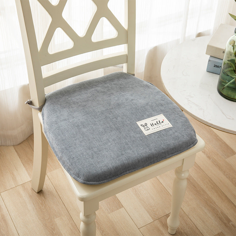 KTX-623443 Memory Foam Chair Cushion - Modern Minimalist Design in Light Gray, Green, Blue, Orange - 37x40cm & 43x45cm Sizes