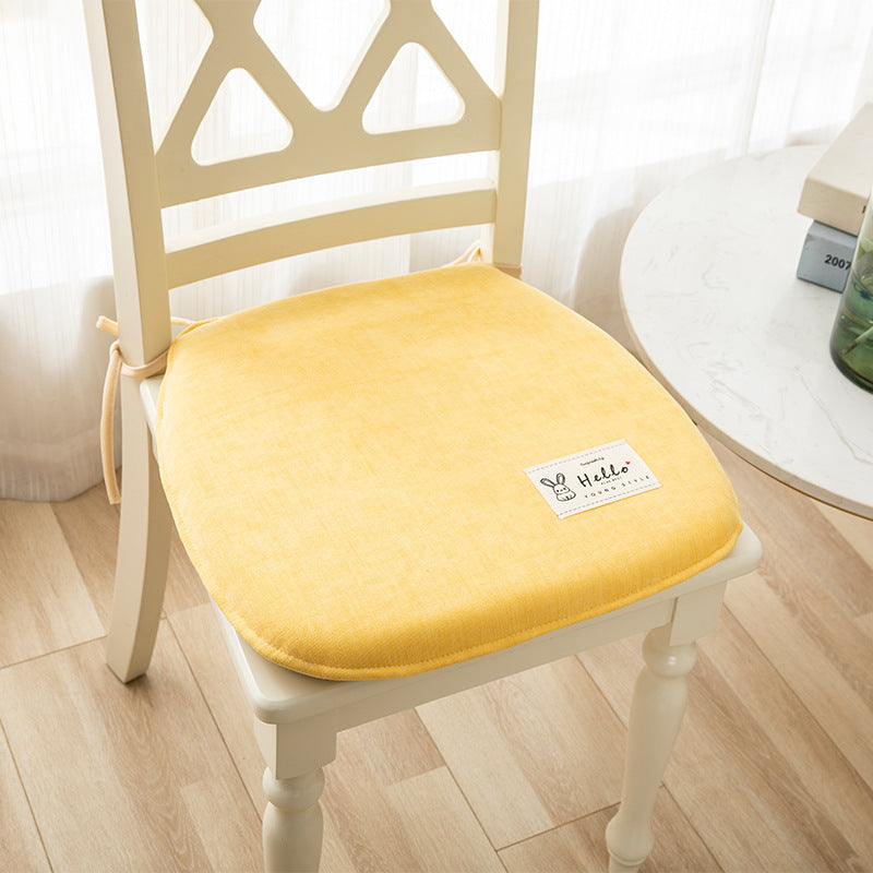 KTX-623443 Memory Foam Chair Cushion - Modern Minimalist Design in Light Gray, Green, Blue, Orange - 37x40cm & 43x45cm Sizes