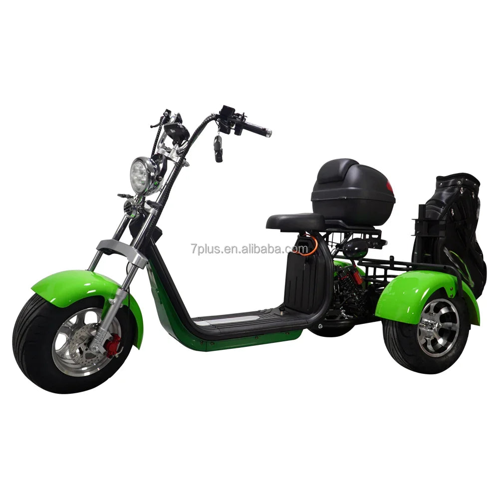 KTX-623891 3000W Three-Wheel Electric Scooter with Bluetooth, Full Suspension & Long Range