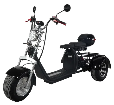KTX-623891 3000W Three-Wheel Electric Scooter with Bluetooth, Full Suspension & Long Range