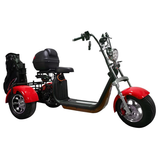 KTX-623891 3000W Three-Wheel Electric Scooter with Bluetooth, Full Suspension & Long Range