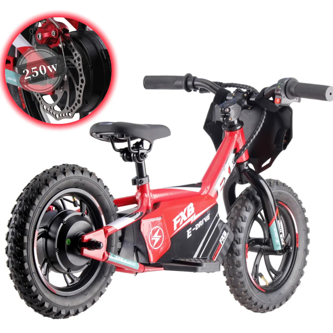 KTX-623955 Kid Electric Balance Bike 12/16 Inch 36V 2.5Ah/5.0Ah Aluminum Alloy Frame with High-Carbon Steel Fork