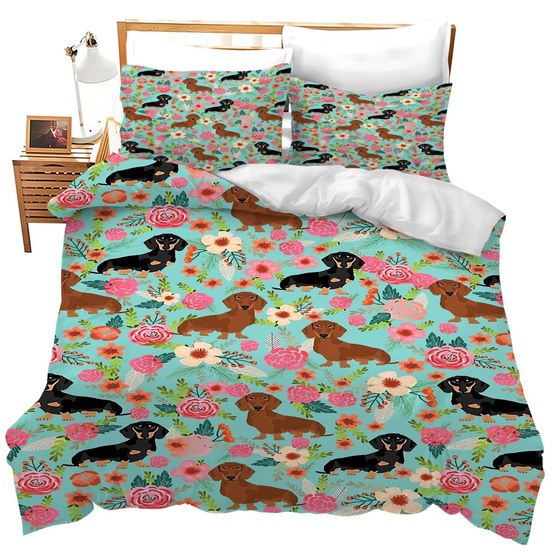 KTX-624851 Cute Animal Print Cartoon Bedding Set - Available in Multiple Sizes