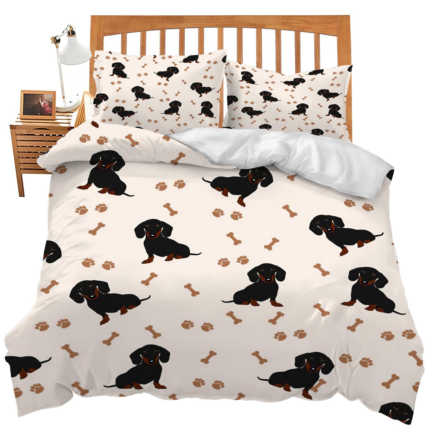 KTX-624851 Cute Animal Print Cartoon Bedding Set - Available in Multiple Sizes