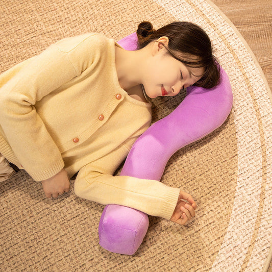 KTX-625747 Modern Solid Color Siesta Pillow for Home or Office – 55 x 37cm in Various Colors