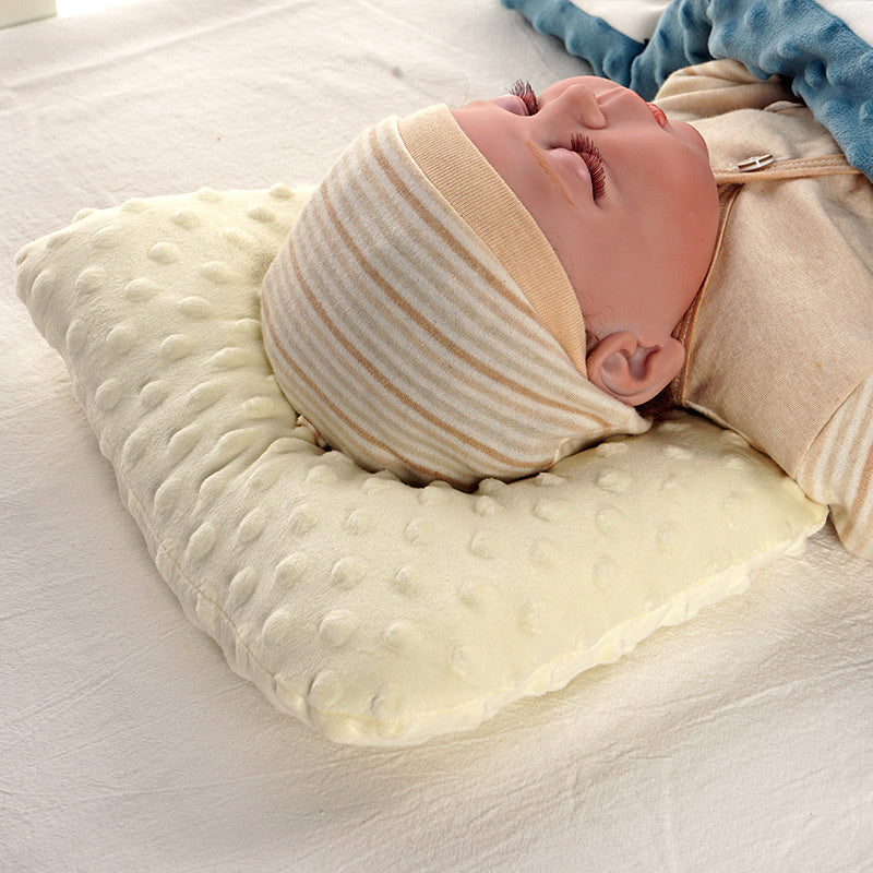 KTX-627155 Newborn Baby Head Support Pillow - Anti-Flat Head Cushion for Comfort and Safety
