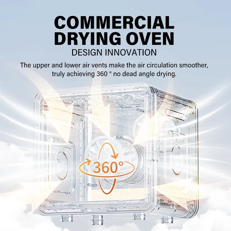 KTX-628243 Automatic Eco-Friendly Pet Dryer Box with Smart Temperature Control for Small Dogs and Cats 360° Hair Drying