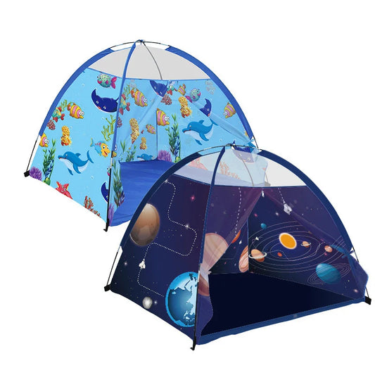 KTX-628243 Portable Folding Sleeping Tent for Kids - Space Ocean Playhouse - 120cm Dimensions