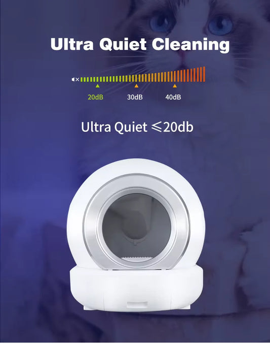 KTX-629587 Intelligent Full-Automatic Cat Litter Box with One-Button Shoveling and Fresh Deodorization, Ultra Quiet Operation