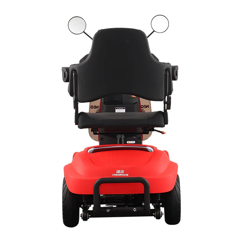 KTX-630163 4 Wheel Electric Mobility Scooter with Electromagnetic Brakes, LED Lights, and 40-60km Range