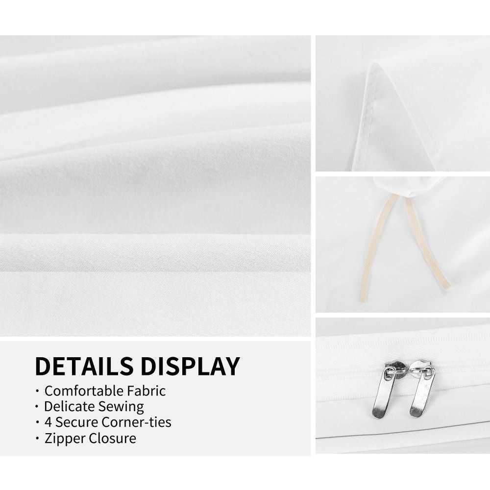 KTX-630291 Skin-Friendly Breathable 86x70in Microfiber Bedding Set with Pillowcases - Vibrant Colors, Soft Comfort