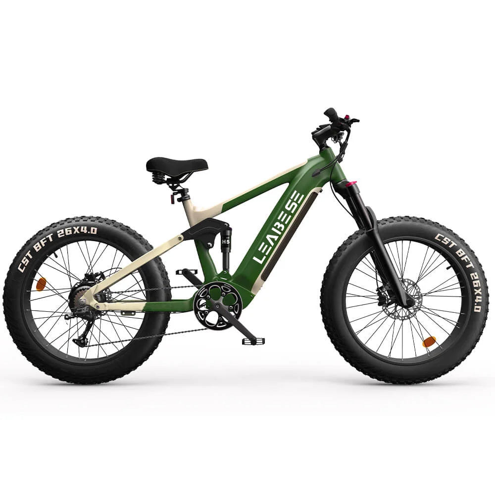 KTX-630995 26 Inch Full Suspension Electric Mountain Bike with Bafang 750W Motor, Aluminum Alloy Frame, 7-Speed Gears