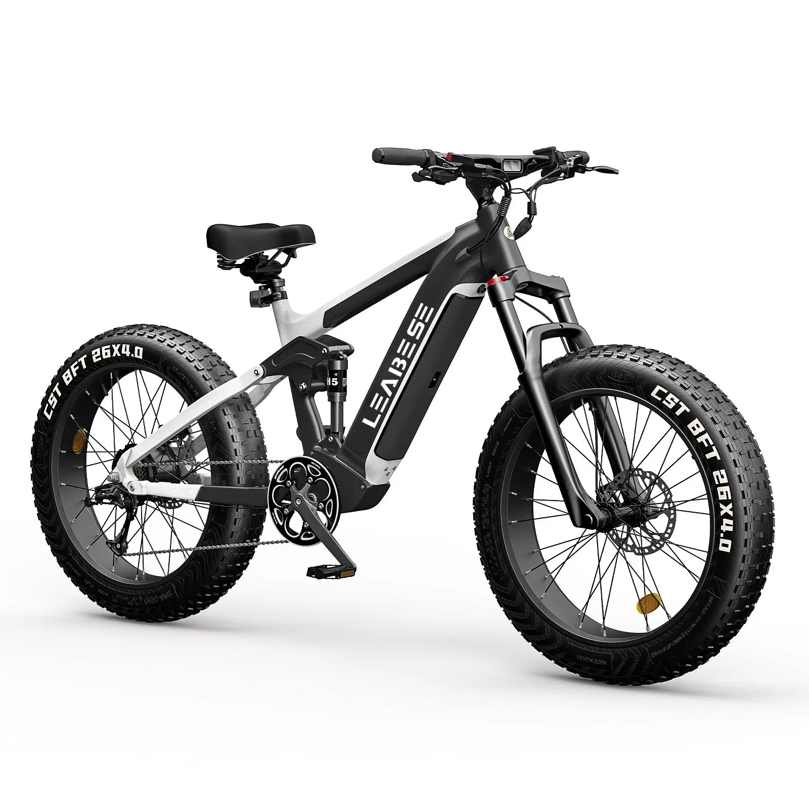KTX-630995 26 Inch Full Suspension Electric Mountain Bike with Bafang 750W Motor, Aluminum Alloy Frame, 7-Speed Gears