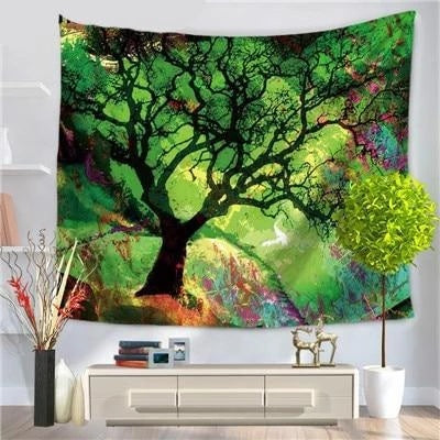 KTX-630995 Plush Fabric Digital Printed Tapestry for Versatile Home Decor