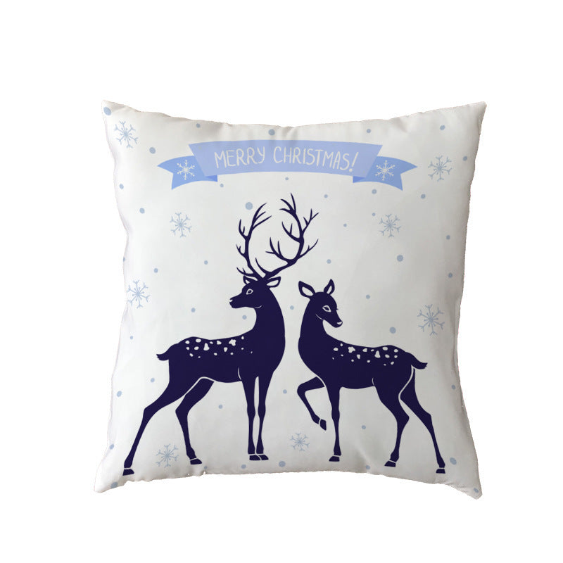 KTX-631123 Holiday Series Christmas Tree Pattern Polyester Pillow Cover, 45x45cm, Blended Fabric