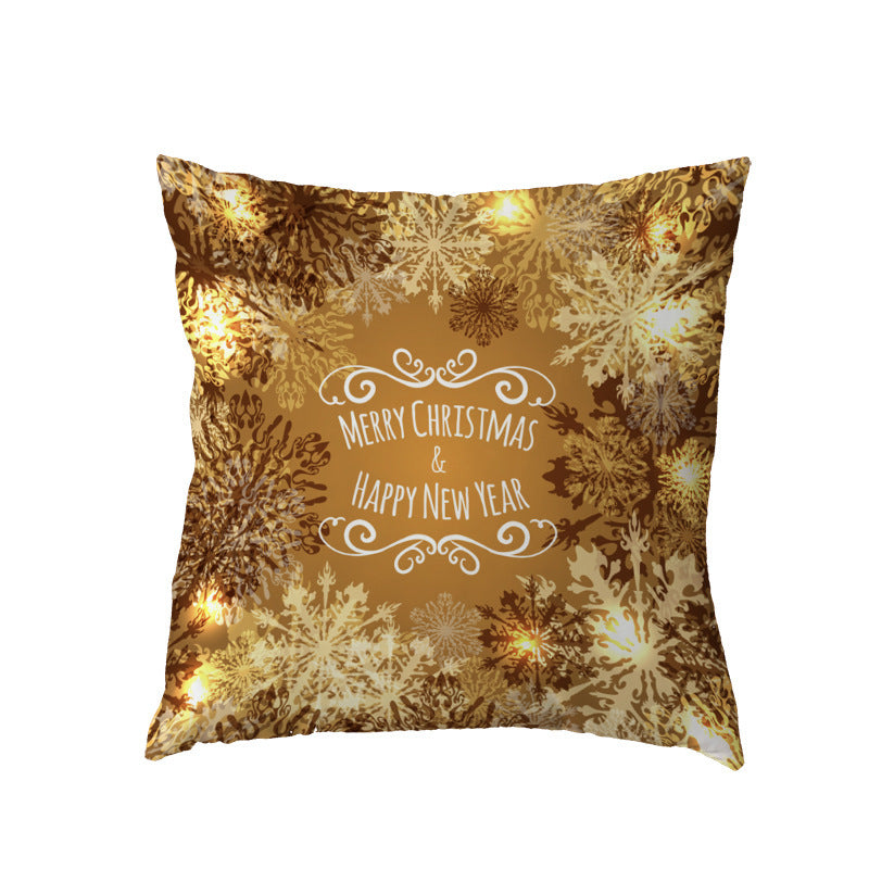 KTX-631123 Holiday Series Christmas Tree Pattern Polyester Pillow Cover, 45x45cm, Blended Fabric