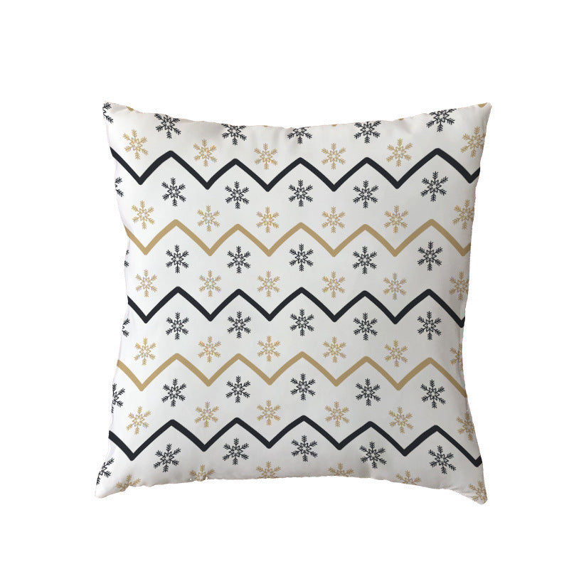 KTX-631123 Holiday Series Christmas Tree Pattern Polyester Pillow Cover, 45x45cm, Blended Fabric