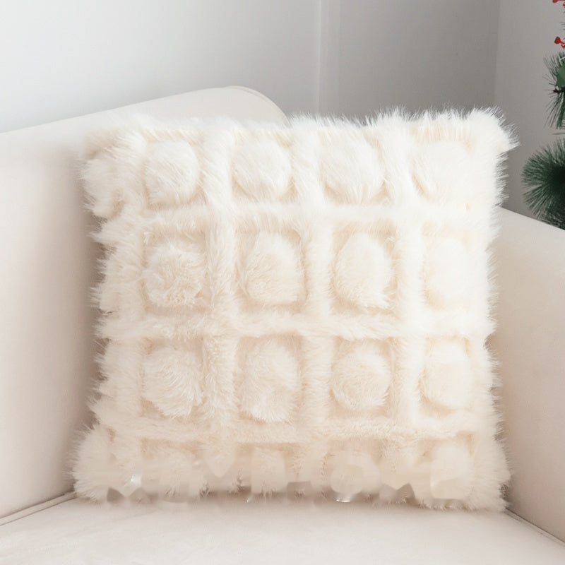 KTX-632403 Gentle Luxury Retro French Printed Plush Pillowcase - Multiple Styles Available