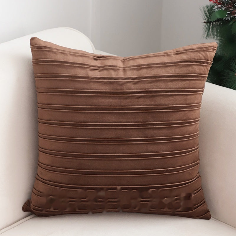 KTX-632403 Gentle Luxury Retro French Printed Plush Pillowcase - Multiple Styles Available