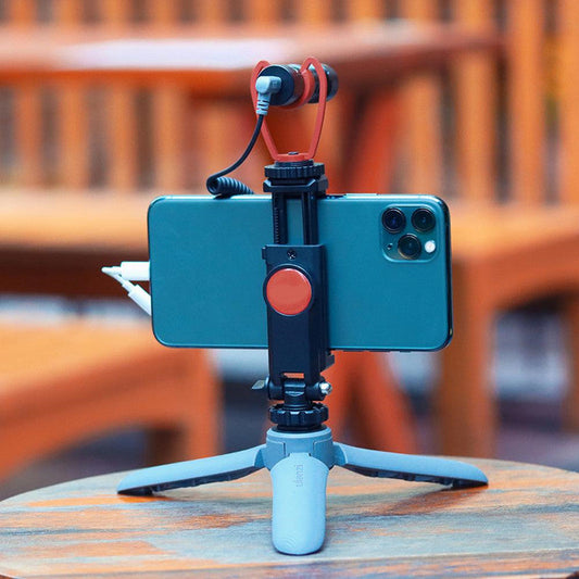 KTX-632659 Compact Aluminum Tripod for Mobile Phones and Action Cameras, Compatible with iPhone Models