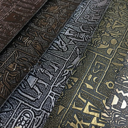 KTX-633427 Egyptian Antique Pattern PVC Leather Fabric for Multifunctional Use