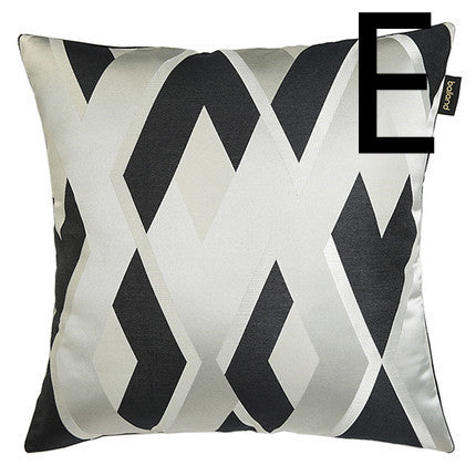 KTX-633427 Geometric Pattern Throw Pillow Case – Stylish Polyester Cushion Cover for Home Decor
