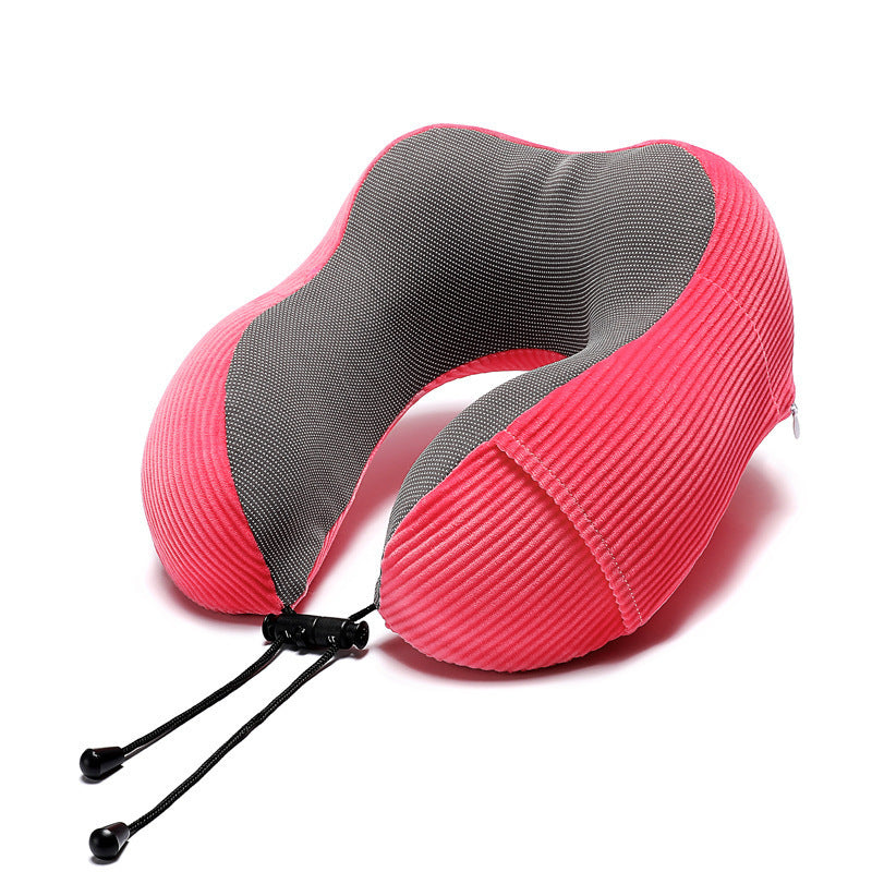 KTX-633427 U-Shaped Memory Foam Pillow with Magnetic Stripe Design - 30x30x12 cm