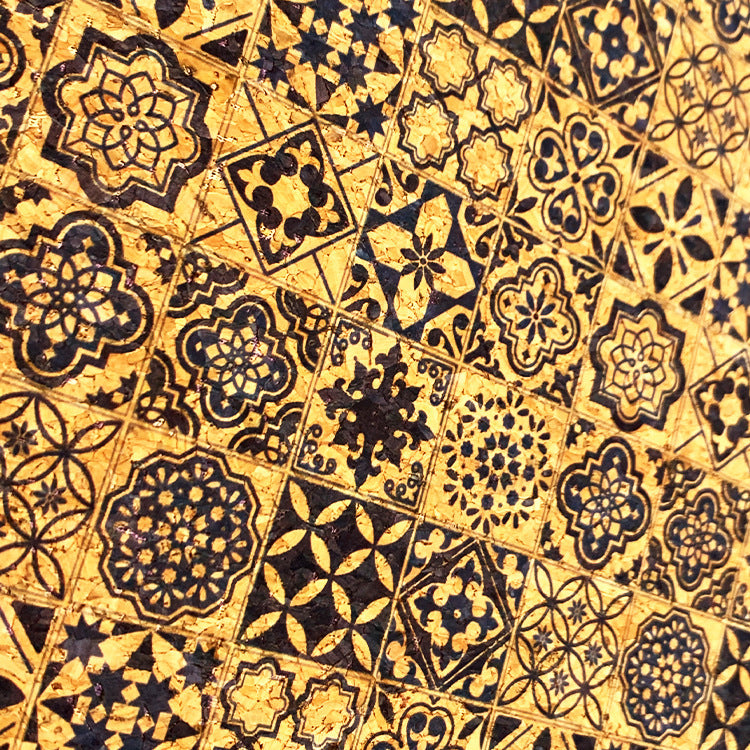 KTX-634579 Cork Leather Plaid Makeup Bag Hand Pulled Case for Versatile Use