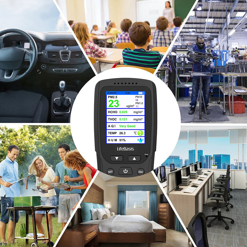 KTX-635091 Smart Indoor Air Quality PM2.5 Monitor for Real-Time Air Quality Assessment