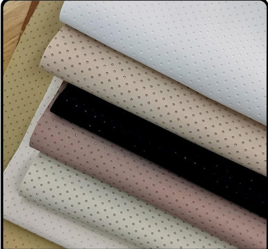 KTX-635731 Breathable PU Artificial Leather for Car Seats and Home Decor - 0.8mm Thickness, 8 Colors Available