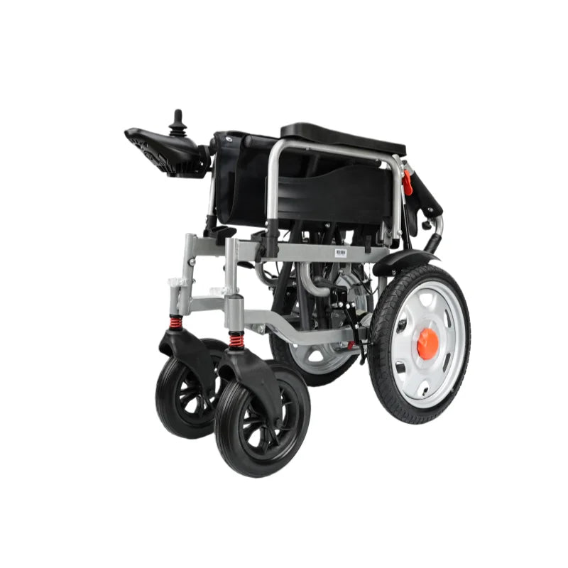 KTX-635923 Lightweight Folding Electric Wheelchair with Remote Control, 12Ah Battery, Carbon Steel Frame, 120kg Capacity, CE Certified