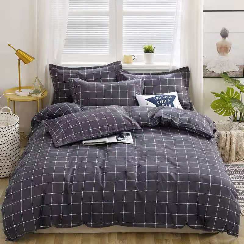 KTX-638675 Brushed Bed Sheet and Duvet Cover Set with Multiple Stylish Designs