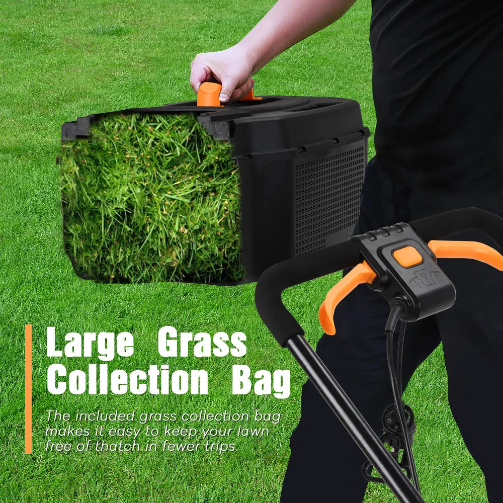 KTX-640851 Electric Push Lawn Mower 1300W with Grass Box for Efficient Garden Cutting