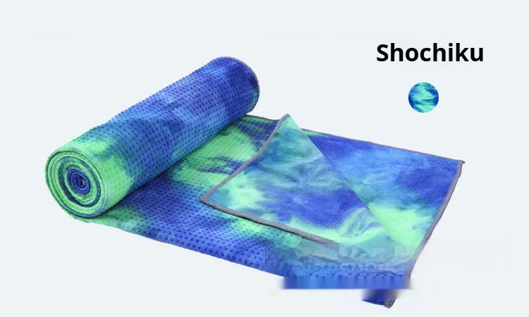 KTX-640915 Multi-Color Tie-Dye Non-Slip Microfiber Yoga Towel for Fitness and Exercise