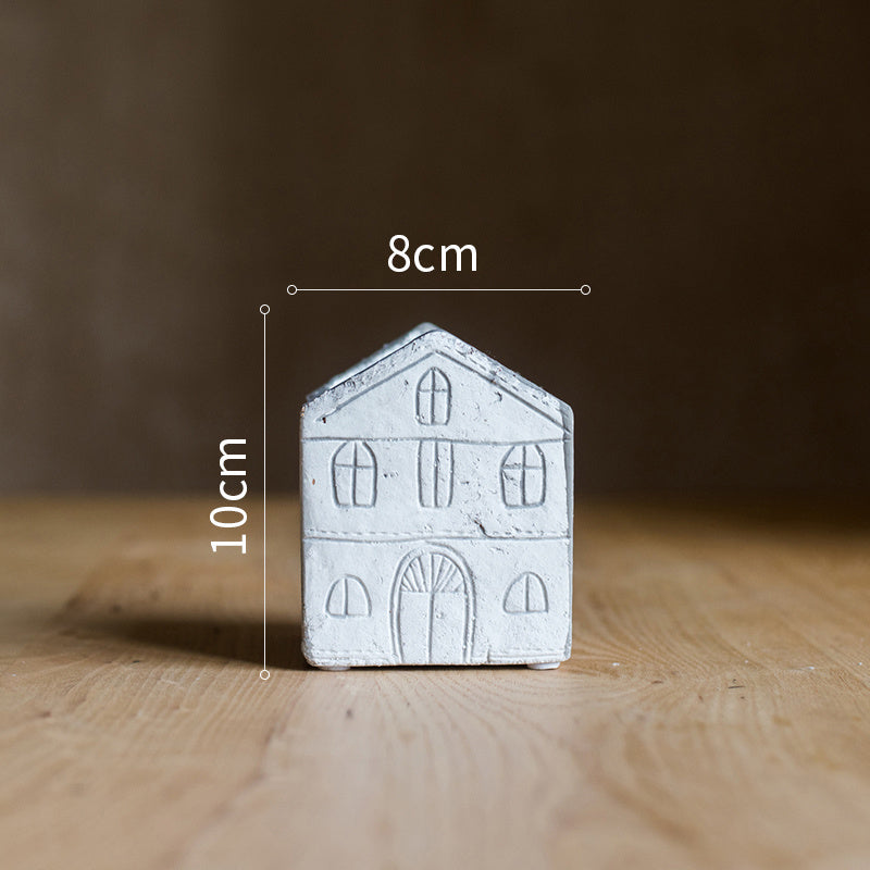 KTX-642579 Charming Ceramic Little House Flower Pot for Garden and Balcony Decor