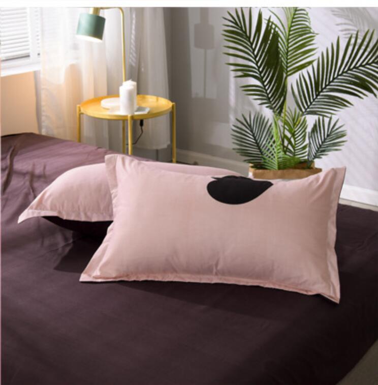 KTX-642643 Aloe Cotton Brushed 4-Piece Bedding Set in Geometric Pattern with Durable Polyester Fabric