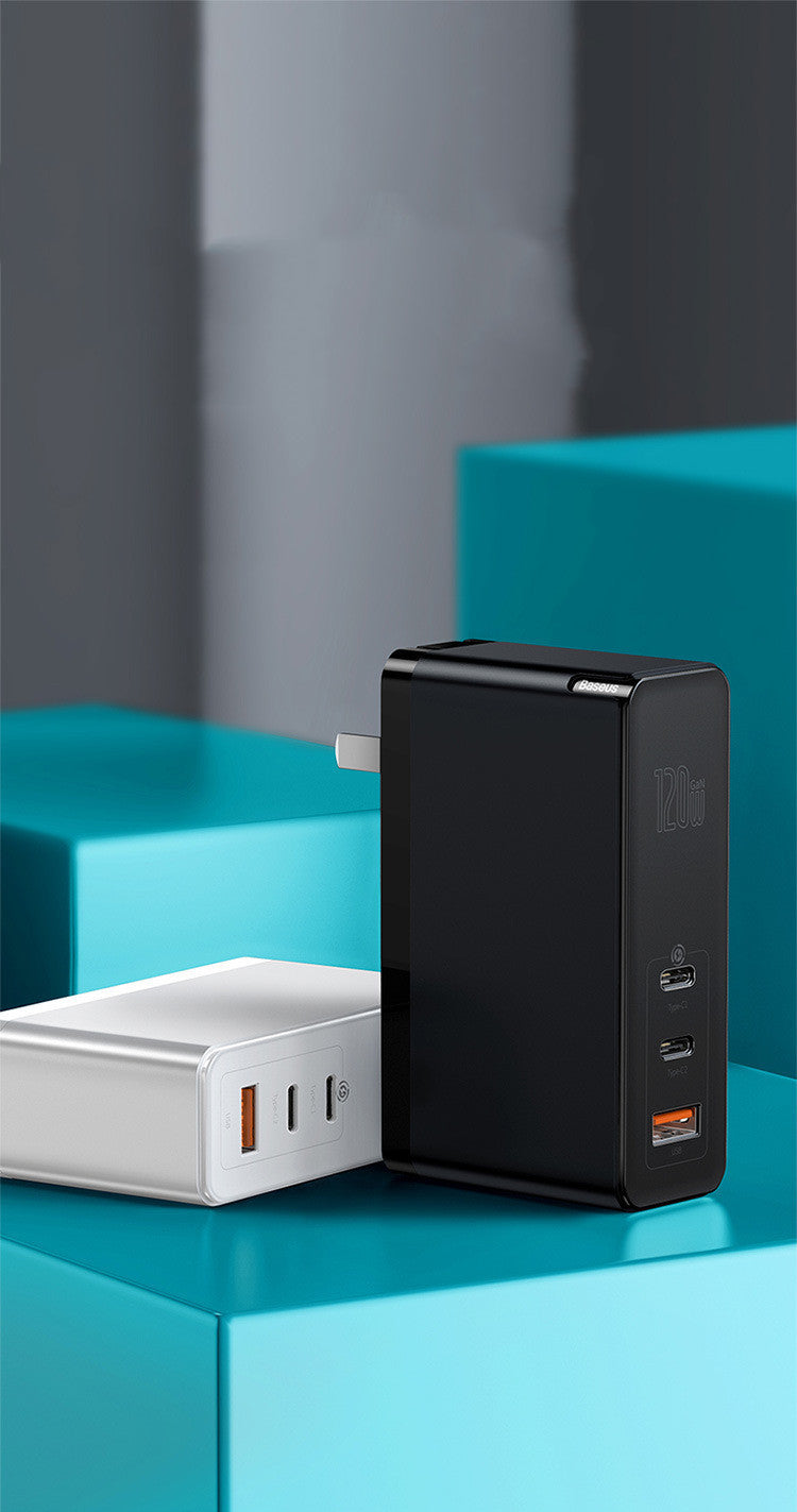 KTX-642707 Compact GaN Mini Fast Charger with USB A Interface and Fast Charging Cables